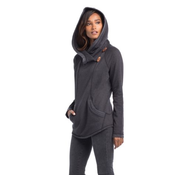 Mendocino Hoodie Pullover in Agave by SYNERGY - Picture 3 of 3